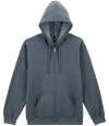 GD69 SF600 Gildan SoftStyle® Midweight Full Zip Hooded Sweatshirt Dark Heather colour image